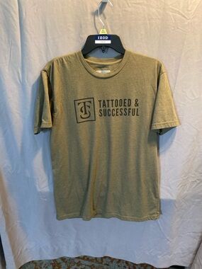 IZOD Olive 'Tattooed & Successful' Short Sleeve Tee - Men